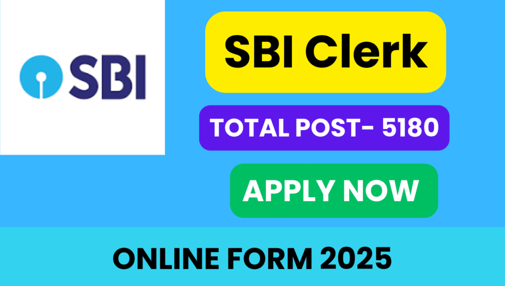 SBI Clerk Recruitment 2025 Apply Online