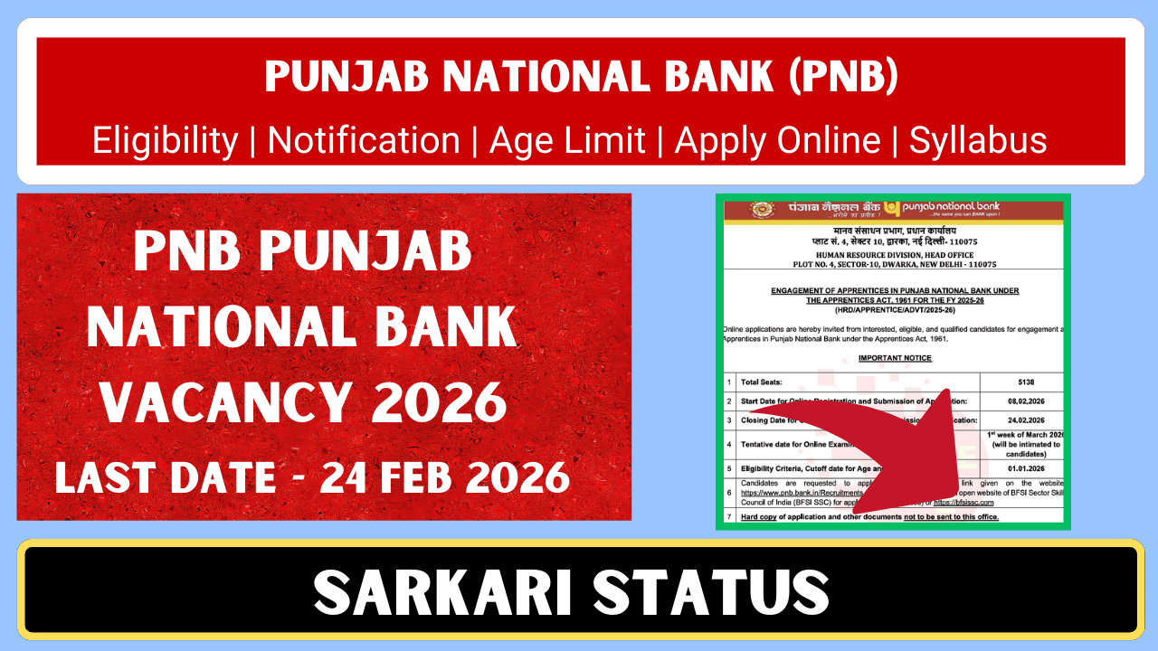PNB Punjab National Bank Vacancy 2026